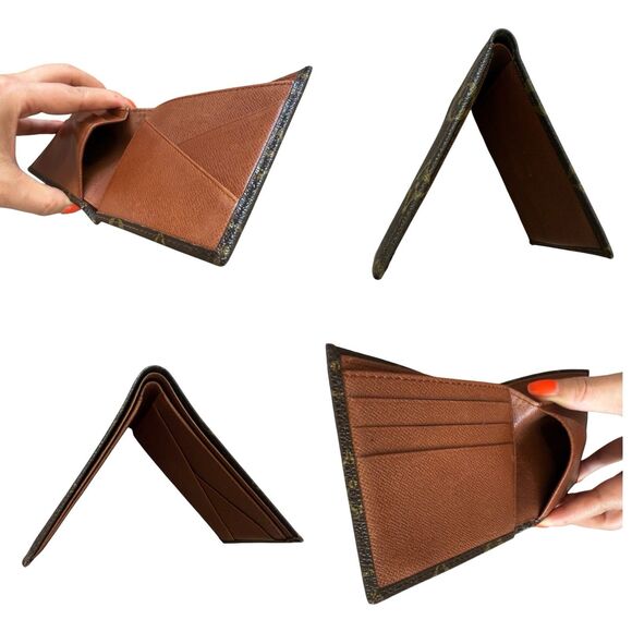 Authentic Louis Vuitton Men’s Monogram Bi-fold Compact Wallet With COA Vintage - Picture 7 of 8